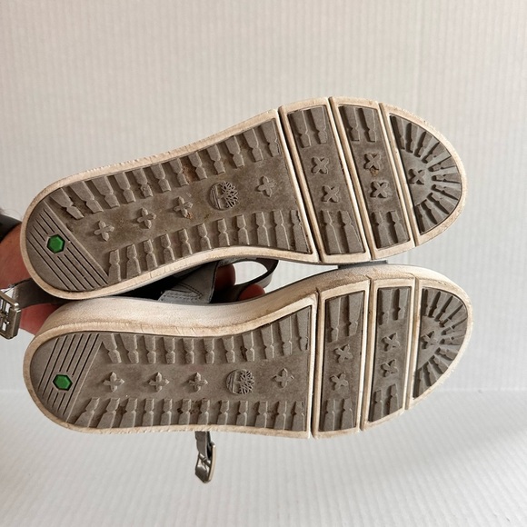 Timberland Buckle Platform Grey Sandals - Picture 4 of 5